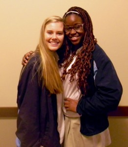 Sophomore Ibum Obu and Junior Carson Myers are selected to All-State Chorus. Photo: Jonathan Rushton