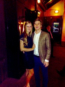 Hot couple Kate Bethel and Austin Little enjoy their date at Chops Steakhouse. Photo: Austin Little