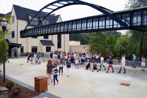 The Dr. George Mengert Memorial Bridge will be the new highlight of the Pace campus. Photo: Dean Papastrat