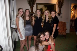 Seniors Emma Laura Gash, Darby Cochran, Molly Marks, Ashley Little, Cadie Schiffer, Lindsey Sample, and Hayley Hartman at their junior PDC picture party last year. Photo: Lindsey Sample