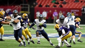 Pace junior Deon Jackson makes a cut against Fitzgerald in the GHSA 2A State Championship.