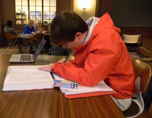Senior Jake Richards works hard at the beginning of the new year. Photo: Joe Loughran