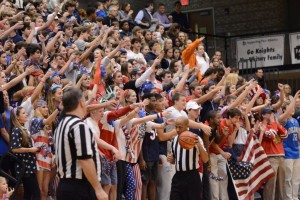 The Knights of Round Table get ready for the game against Lovett at home on Jan. 15. Photo: Fred Assaf