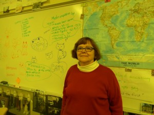 Ms. Smith resides in her natural habitat: surrounded by knowledge. Photo: Anna Stone