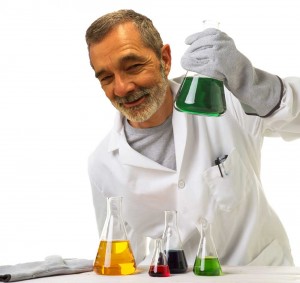 New head scientist Ricks Carson loves messing around with chemicals when he isn't busy researching extremely important matters. Photo: Landon Goldstein