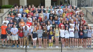 Class of 2016 sport their college shirts. Photo credit: Mr. Assaf