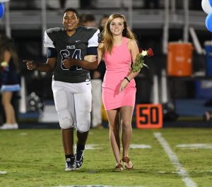 Freshmen Darren Mays and Jordan Upchurch were on the homecoming court this year. Photo: Fred Assaf