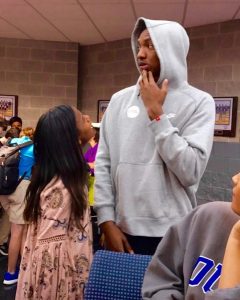 Devon Johnson posted and wrote on her Finsta post, "When bae won't love u but it's cool bc he's going to the NBA." Photo: Adara Athony-Jones